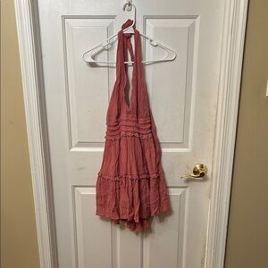 Pink Halter Dress